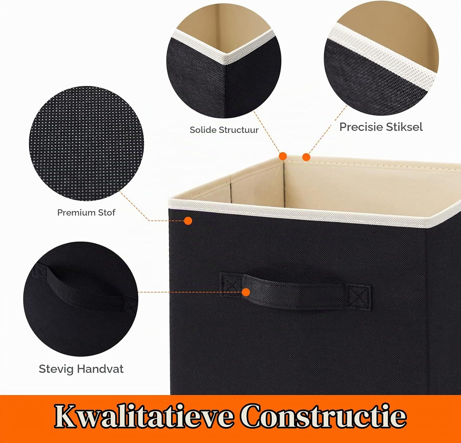 Thumbnail 1 de Lifewit set van 6 opbergkubussen, 33 × 33 × 33 cm, opvouwbaar