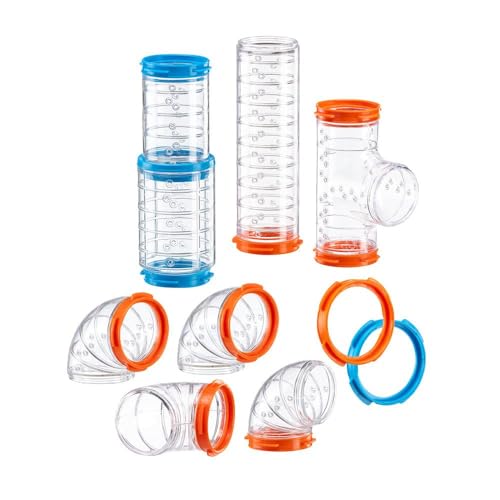 Detalle de Ferplast Tube Curve Juego de tubos para hámster, 9 piezas 🐹