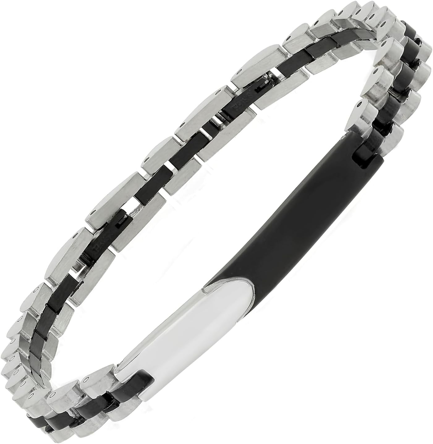 Thumbnail 6 de Bracciale uomo in acciaio inox 316L con trattamento PVD – 23 cm, regolabile e confezione regalo | 10:10