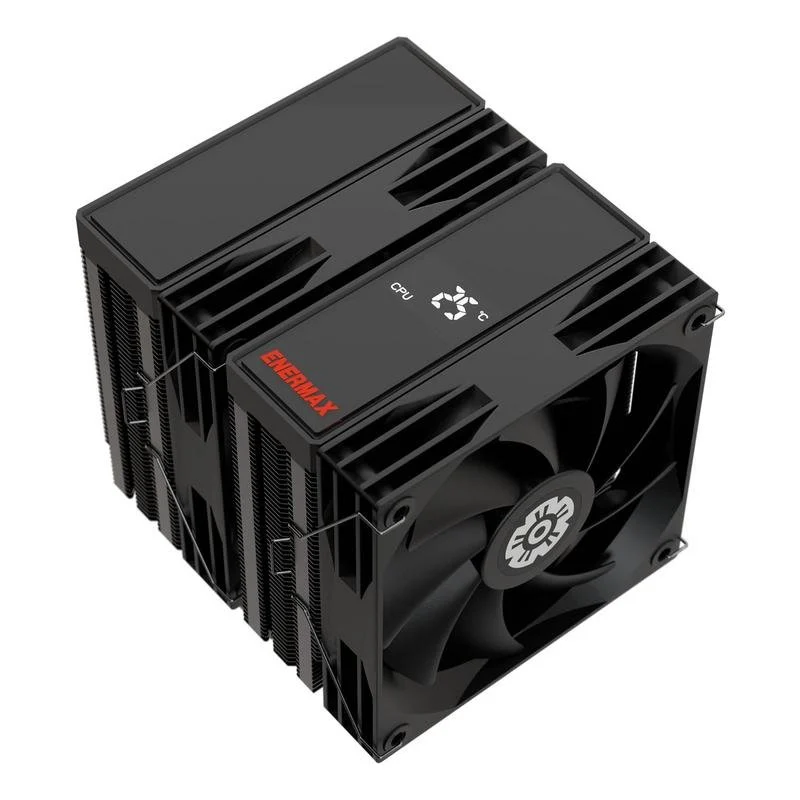 Detalle 2 de Refrigerador de CPU Enermax ETS-TD60D: rendimiento térmico estable con doble torre y display