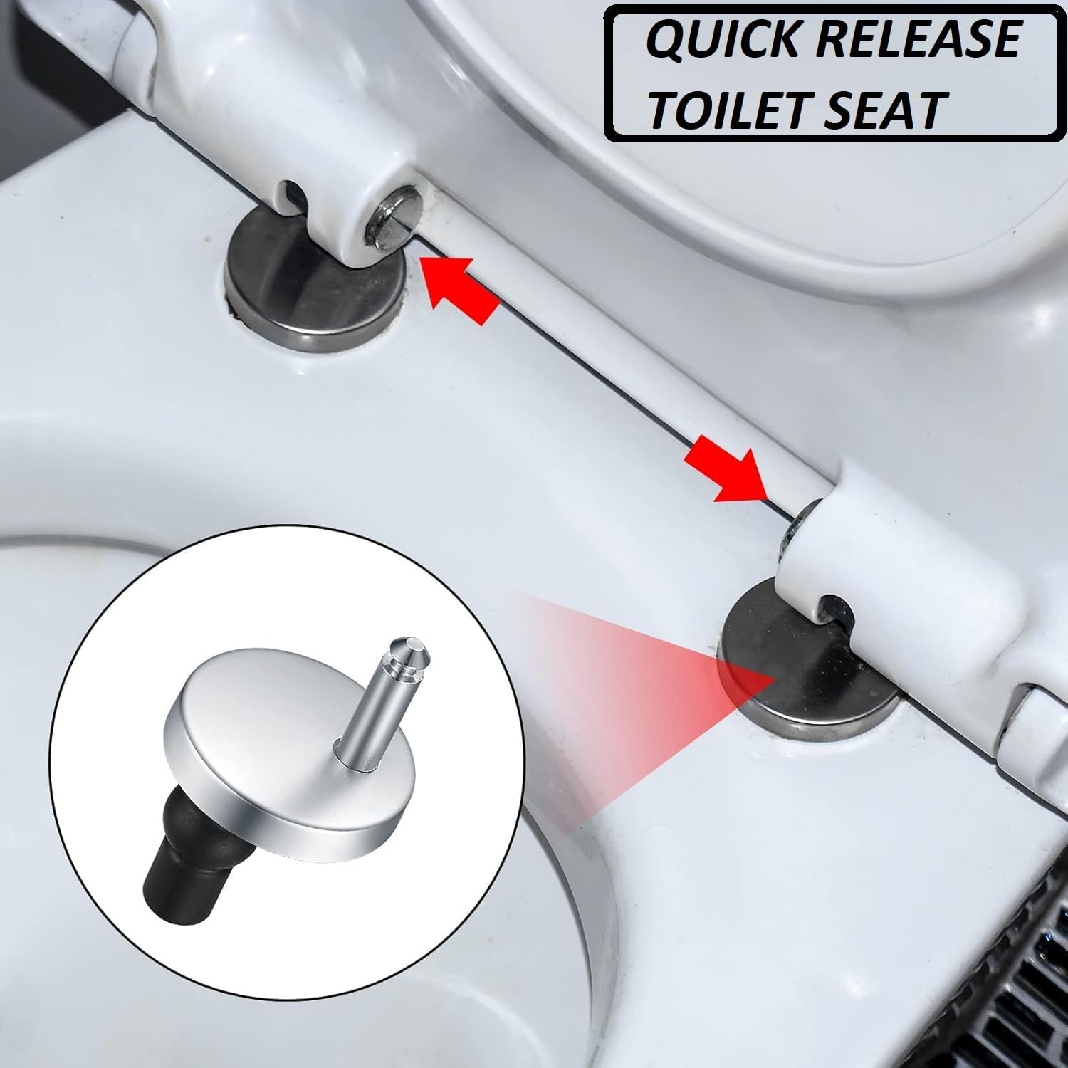 Thumbnail 3 de Rectangular Square Soft Close Toilet Seat 42 cm 🚽