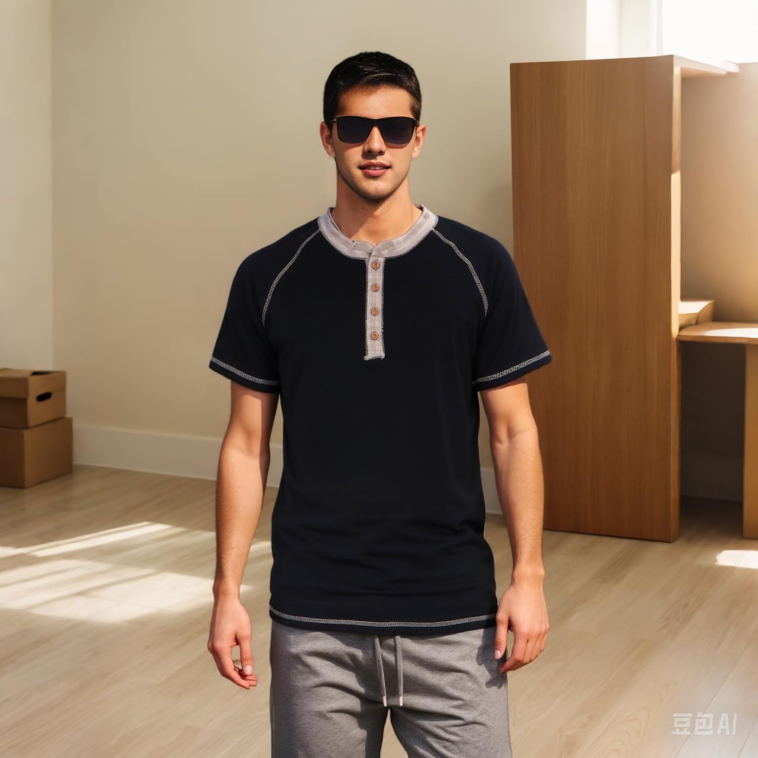 Thumbnail 5 de BWBIKE T-Shirt Uomo Henley, maniche corte S