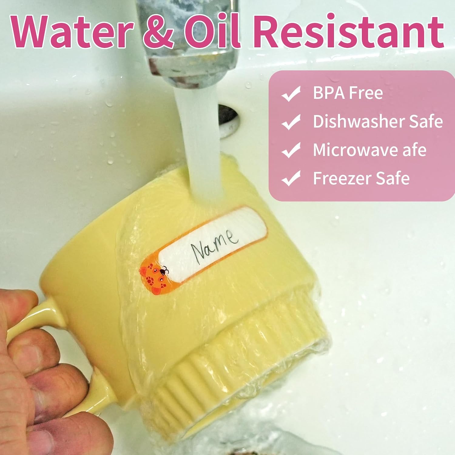 Thumbnail 2 de Waterproof Name Labels 480-Piece Set