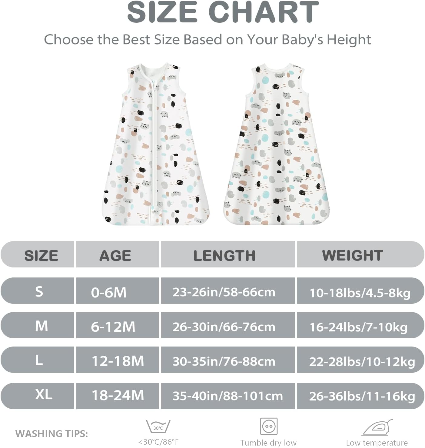 Thumbnail 3 de Mosebears Baby Summer Sleeping Bag 0.5 Tog (0–6 Months) – 100% Cotton, Breathable Sleep Sack