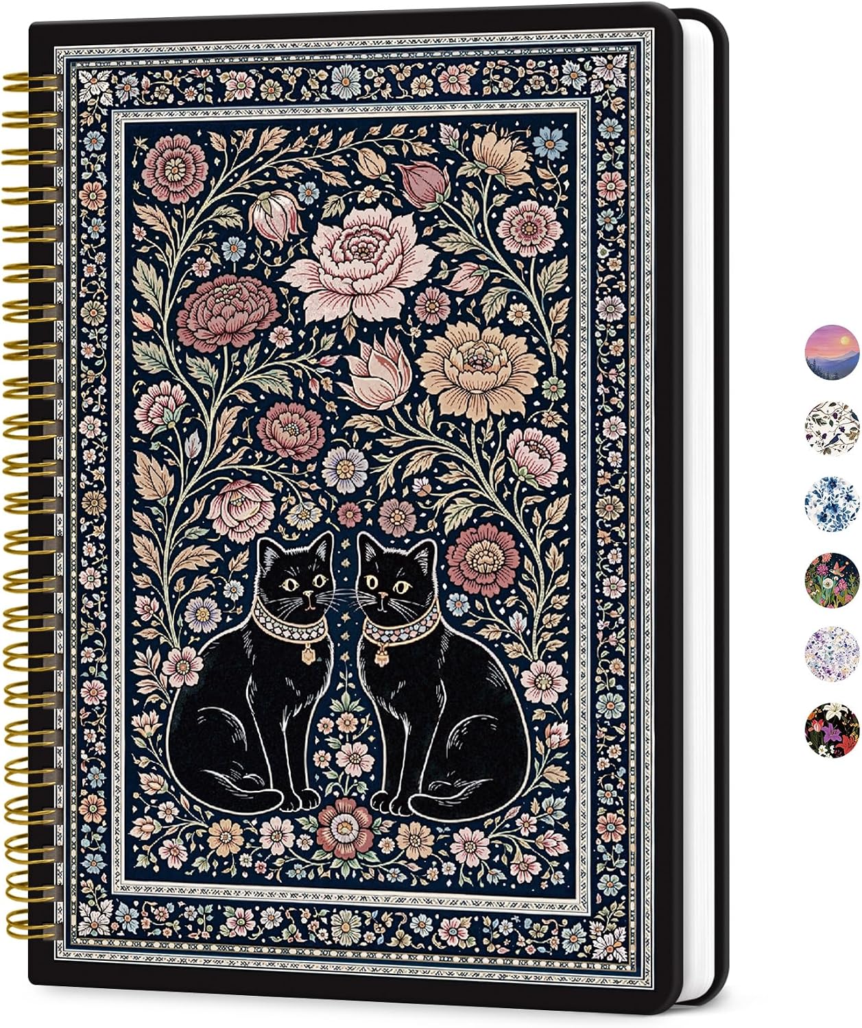 Detalle de ZOTIA Botanic Guardians College-Ruled Spiral Notebook, Hardcover, 140 Pages