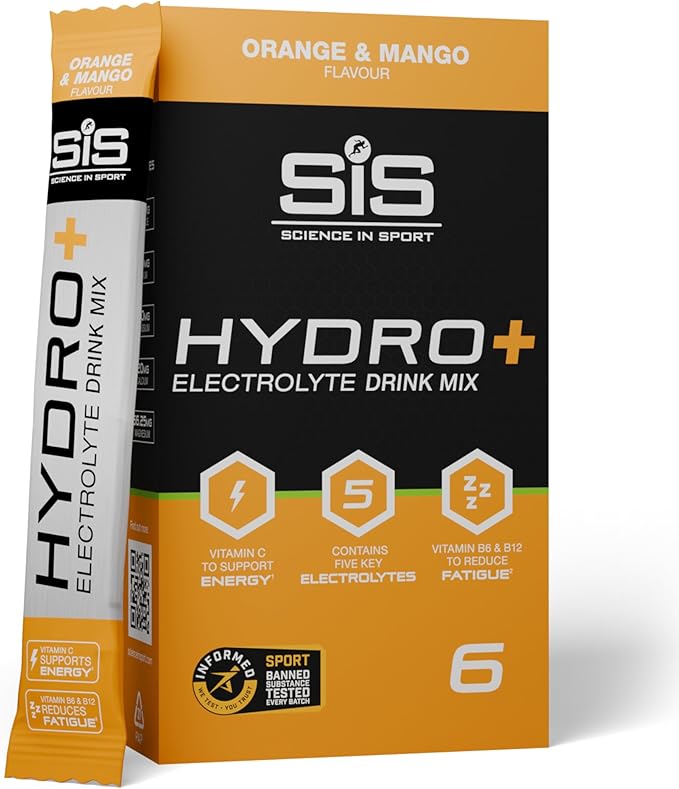 Detalle de Science in Sport HYDRO+ #Electrolitos Veganos 🍊 Mango y Naranja
