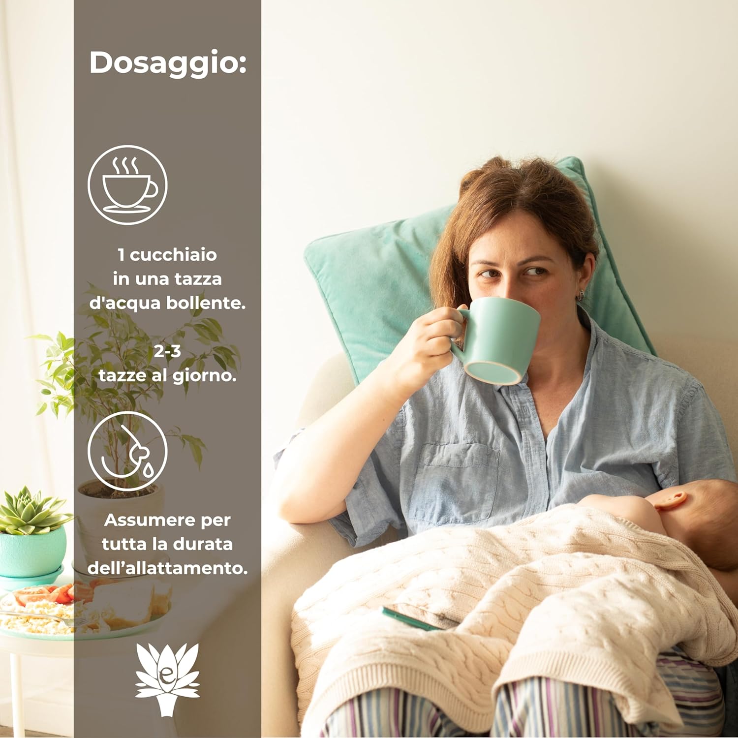 Detalle de Tisana Super Mamma con Galega e Finocchio 200 g – ERBECEDARIO: latte materno e benessere digestivo