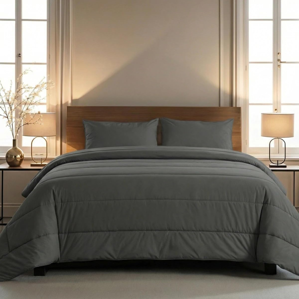 Zelesta Comfort Uni 2-in-1 4-Jahreszeiten Ganzjahresbettdecke – Schlafkomfort ohne Bezug (140x200 cm)