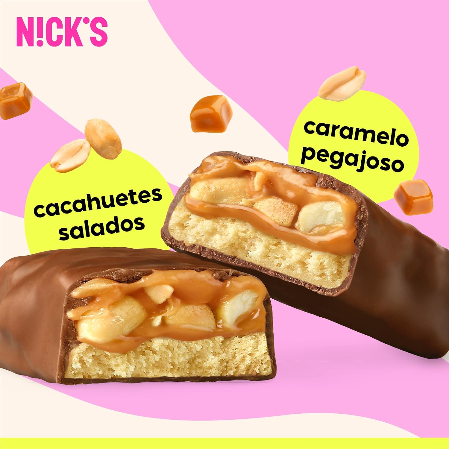 Thumbnail 4 de NICKS Barritas proteicas cacahuetes salados 50 g