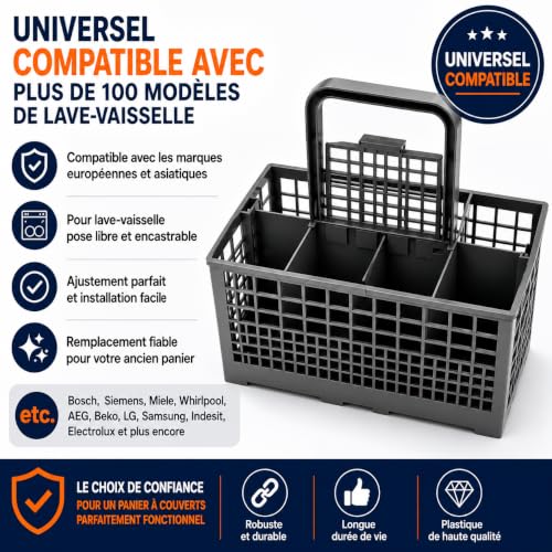 Detalle de DEGG Panier à couverts Universel pour Lave-Vaisselle