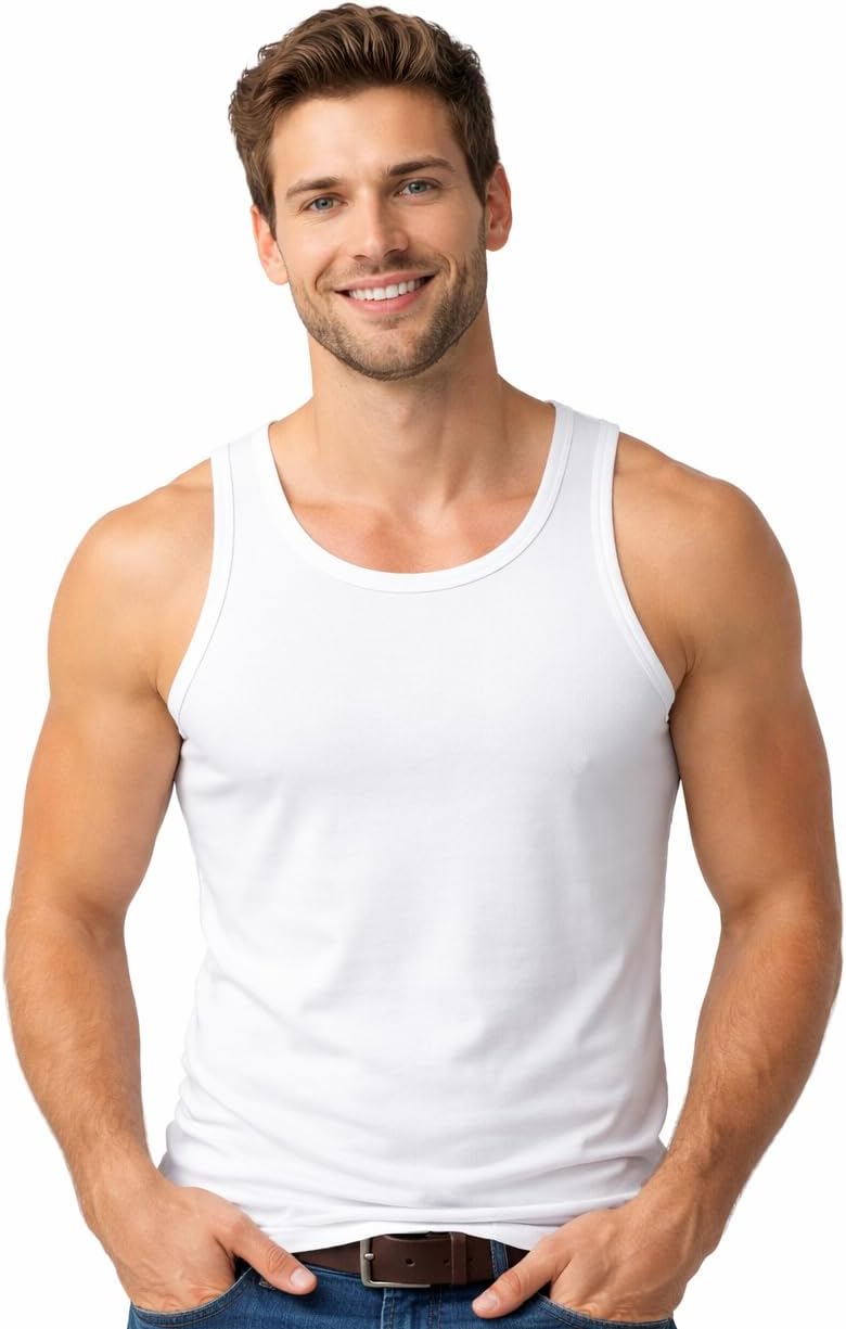 Thumbnail 6 de COSHAL™ Men's Cotton Vest Tops – Sleeveless, Breathable Slim Fit for Everyday Comfort