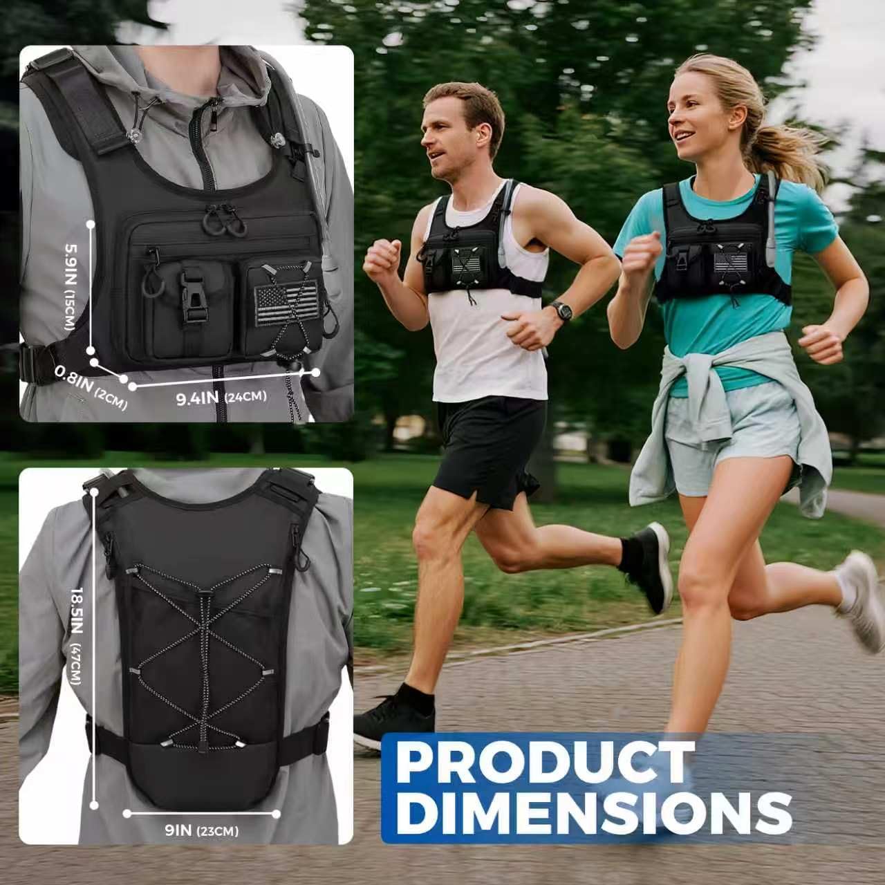 Thumbnail 6 de Criuage USA Running Hydration Vest 2.0L