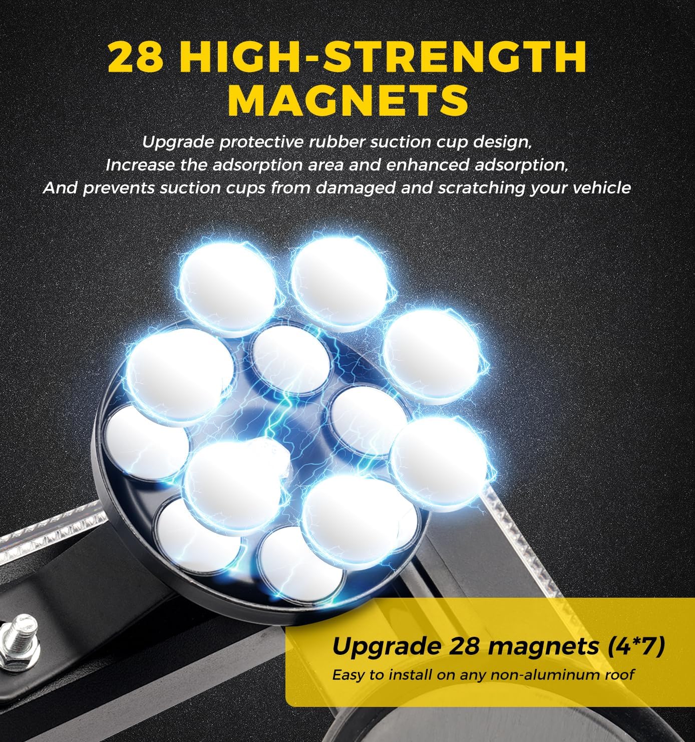 Detalle 2 de Xprite rooftop strobe light bar, 18-inch