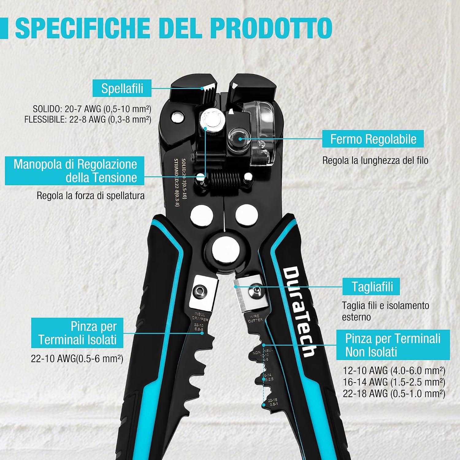 Detalle de DURATECH Spelafili Automatico 3-in-1 per Spelare: pratico, versatile e con due batterie