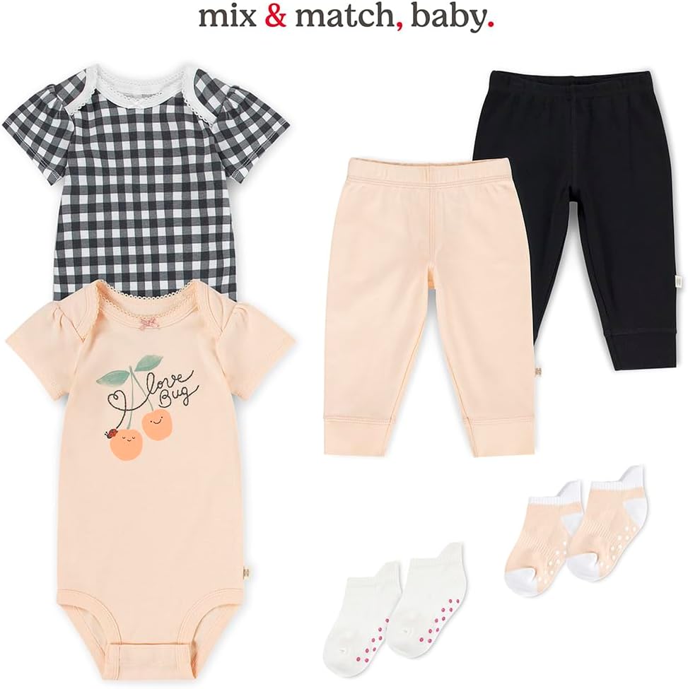 Thumbnail 4 de HUGGIES Little Hugs — lot de 5 bodies bébé en coton bio certifié