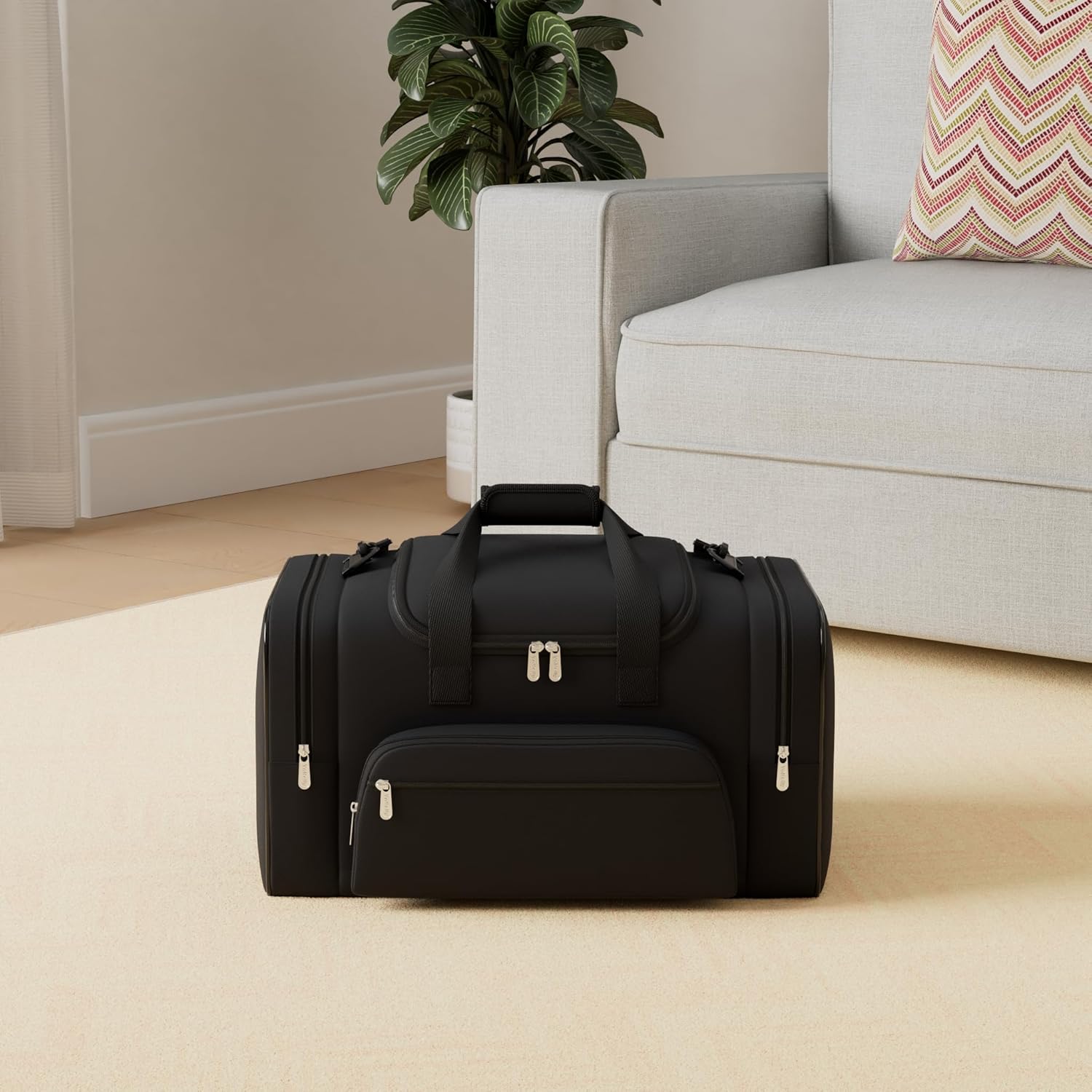 Detalle de ZZY Gym Duffle Bag 40L: Versatile, Water-Resistant Weekender for All