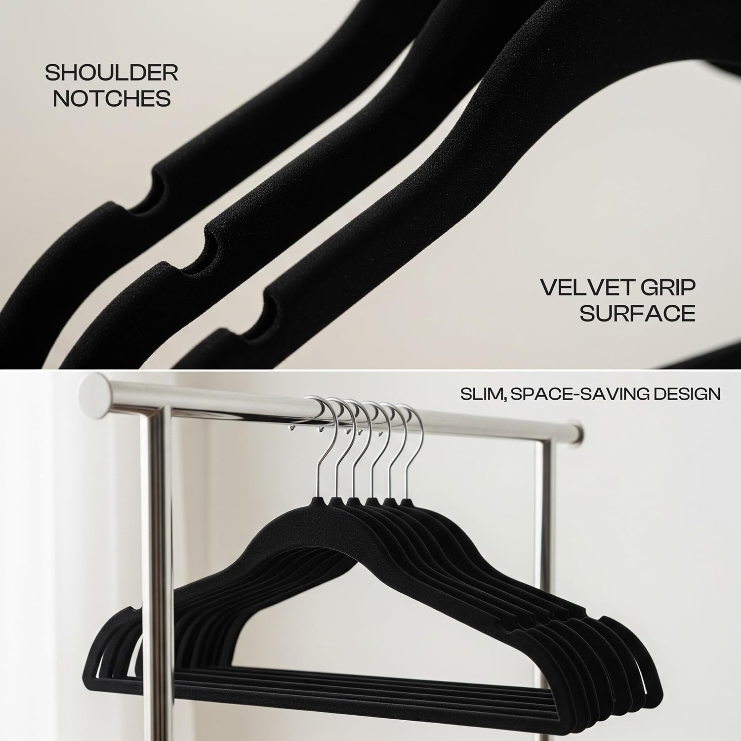 Detalle 2 de Utopia Home Velvet Clothes Hangers