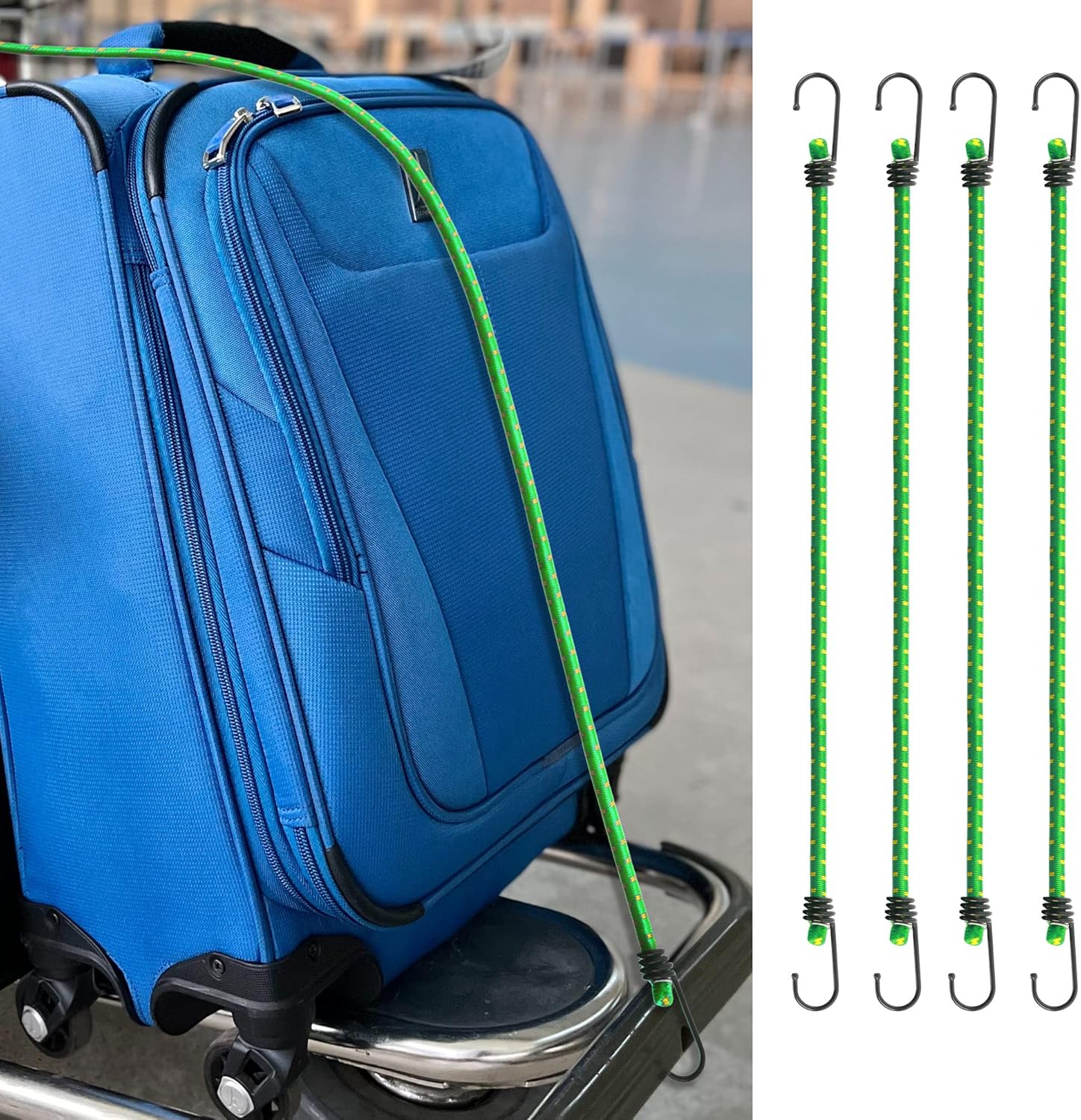 Detalle de COM-FOUR Set tenditori in gomma 46 cm