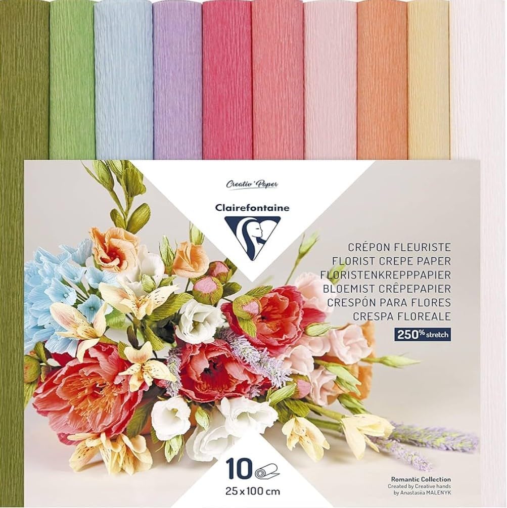 Detalle de Clairefontaine 995000C carta crespa 25x100 cm