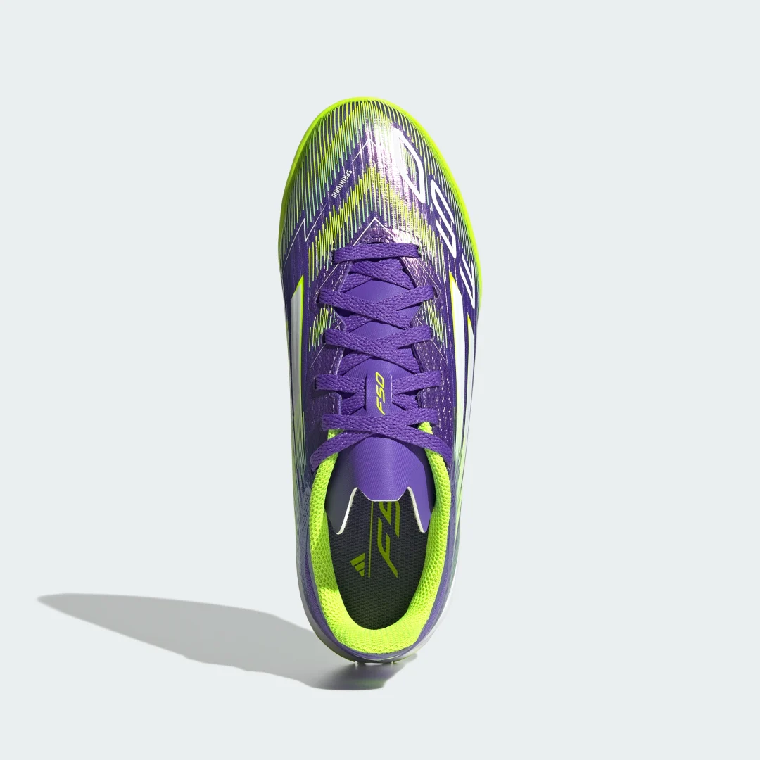 Thumbnail 2 de Adidas F50 League Indoor, zapatilla de fútbol sala para niño violeta