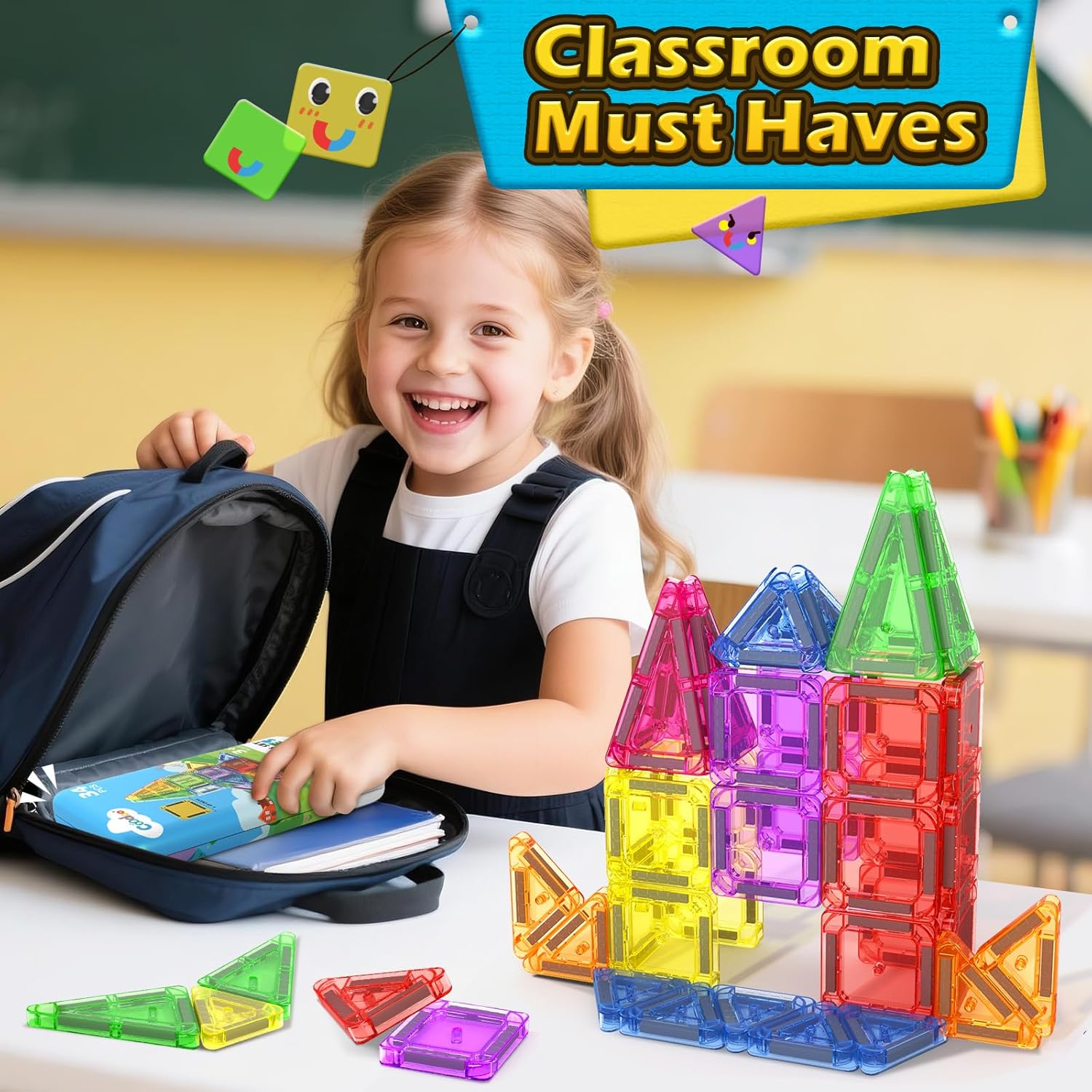 Thumbnail 6 de Magnetic Tiles 34 Mini Blocks for Kids 4-8