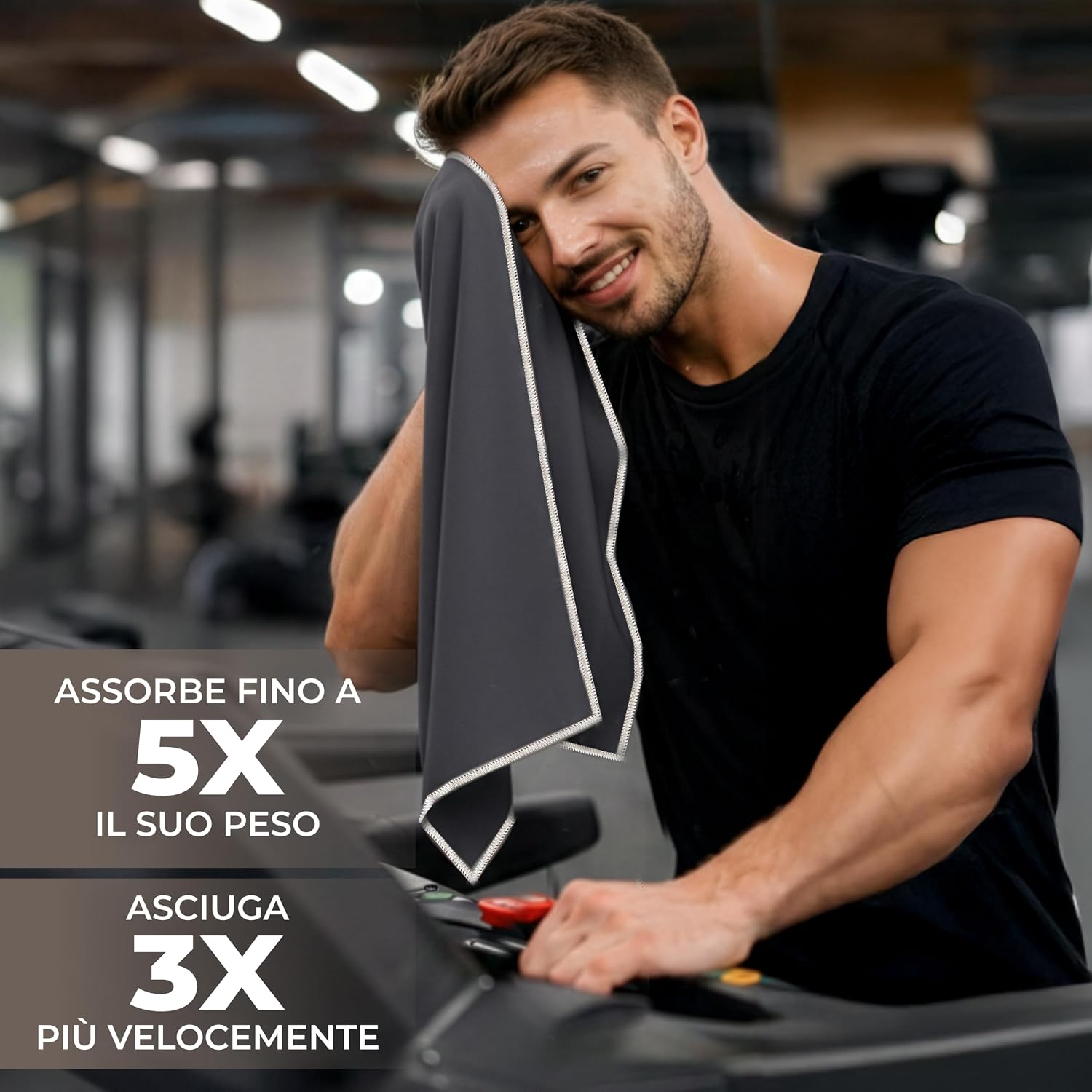 Thumbnail 6 de Zenacross Asciugamano Microfibra 40x77 cm Set 5