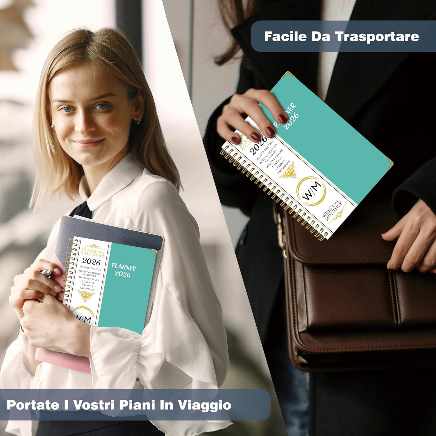 Thumbnail 6 de NEYSA Agenda Settimanale 2026 Spirale A5 Blu: organizza studio e daily life