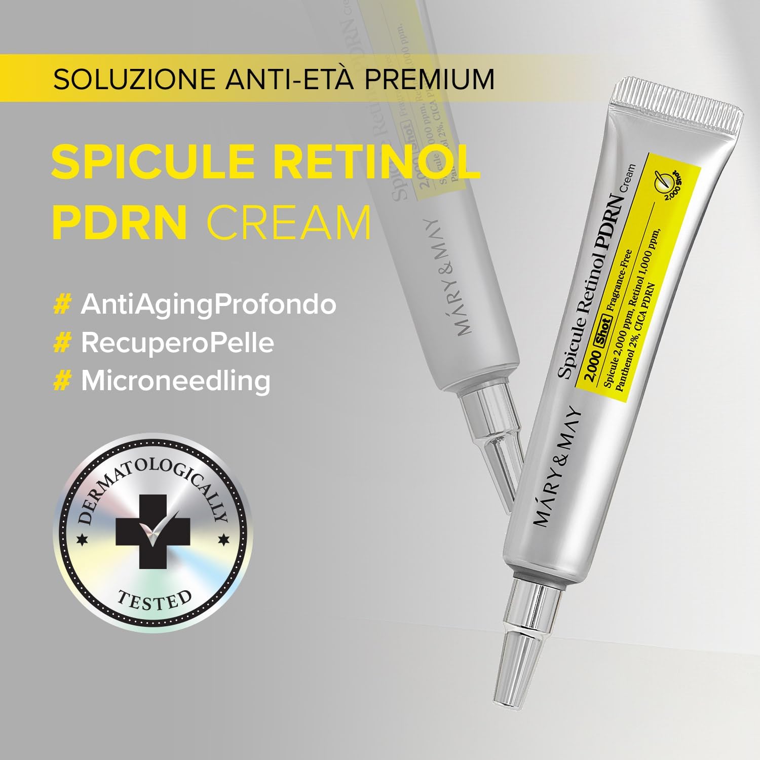 Thumbnail 1 de Mary&May Crema Spicule Retinolo PDRN — Idratante Viso Coreano con Spicole Marine e Retinolo Nano-Liposomiale