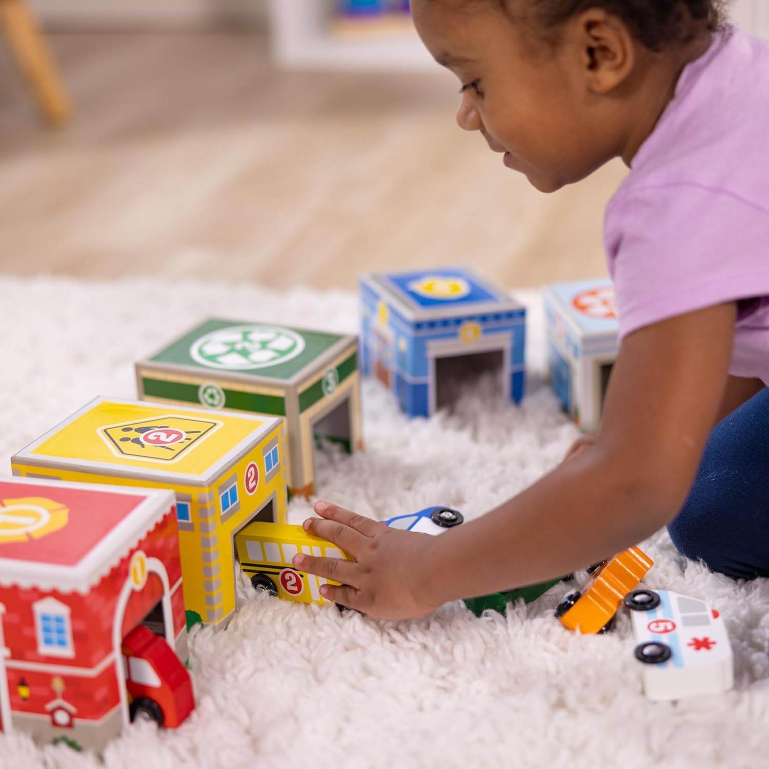 Thumbnail 1 de Melissa & Doug Juego de colocar y clasificar — Montessori 3‑5 años 🚂