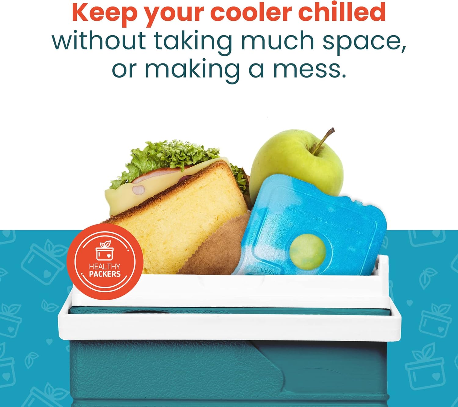 Thumbnail 5 de Healthy Packers Slim Reusable Ice Packs (Set of 8) for Lunch Boxes & Coolers