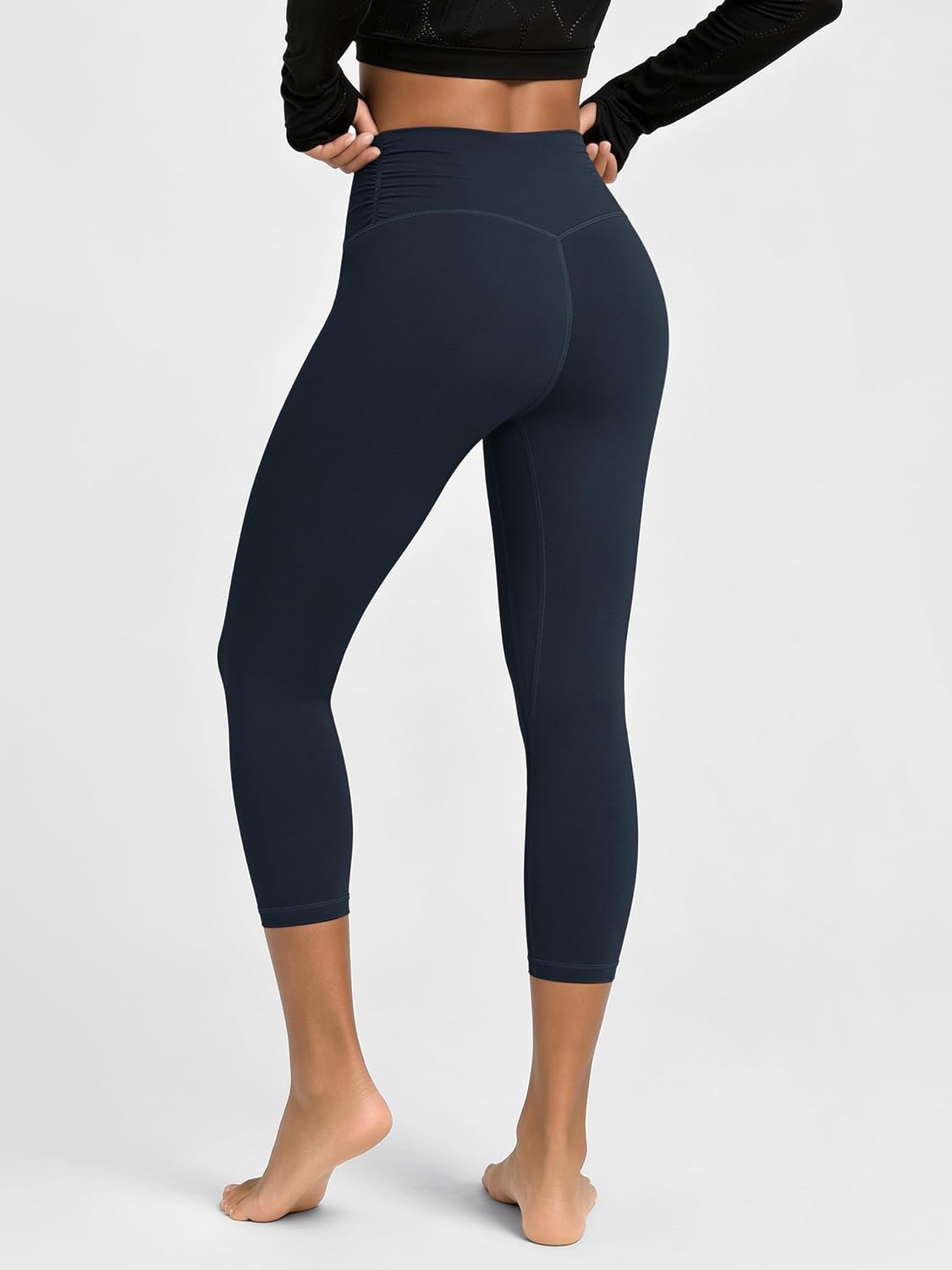 Thumbnail 2 de ODODOS Cross Waist Yoga Leggings 25" 🧘♀