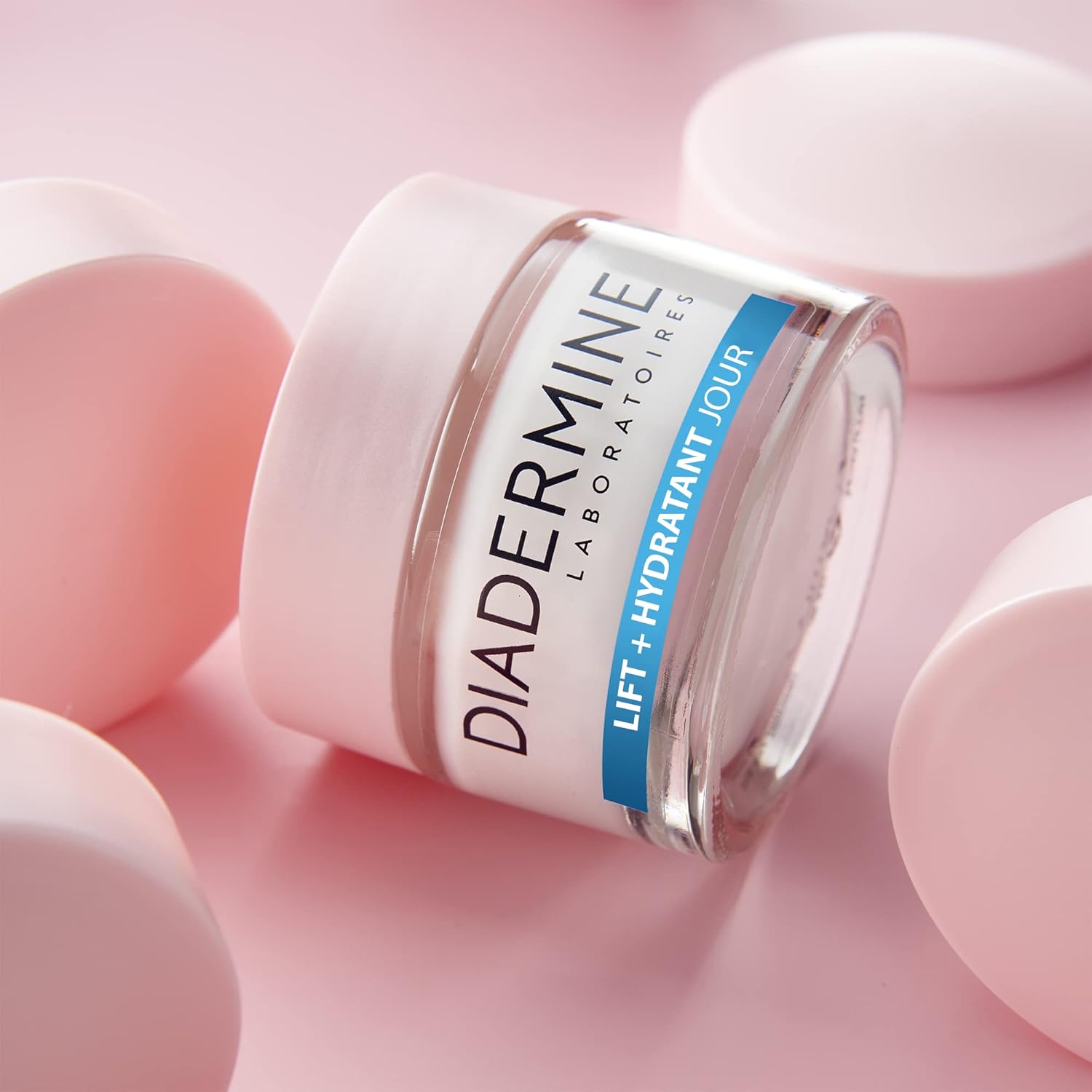 Detalle de Diadermine Lift+ Hydratant Crème Jour Visage – Soin anti-rides Ultra Fermeté, Pro-Collagène végétal et soja, 50 ml