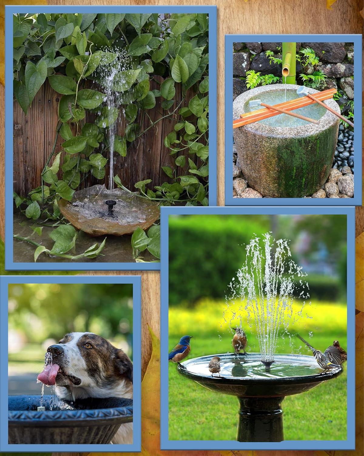 Thumbnail 5 de Biling Solar Water Fountain for Bird Bath – 3.5W with 6 Nozzles and 4ft Tubing