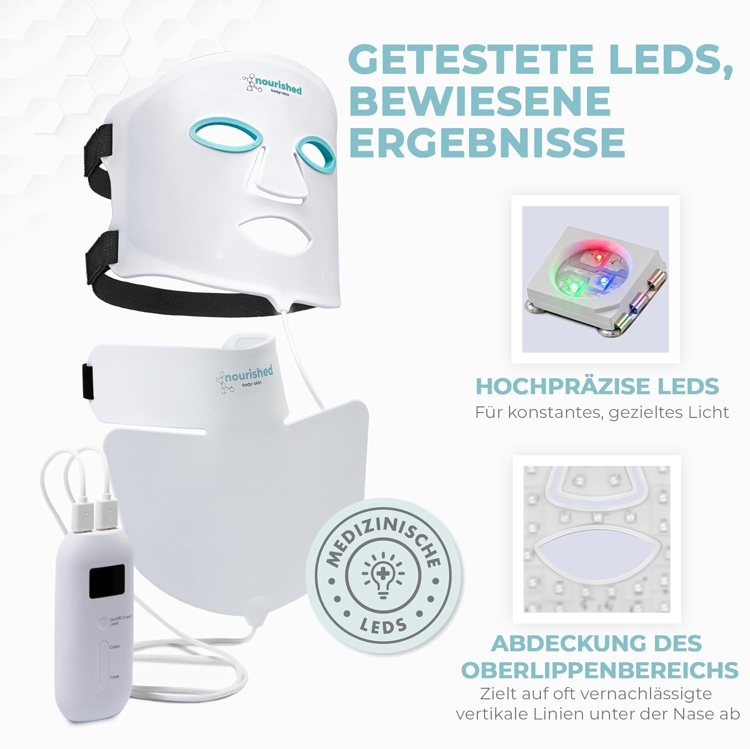 Detalle de Nourished Bodynskin LED Maske 228 LEDs