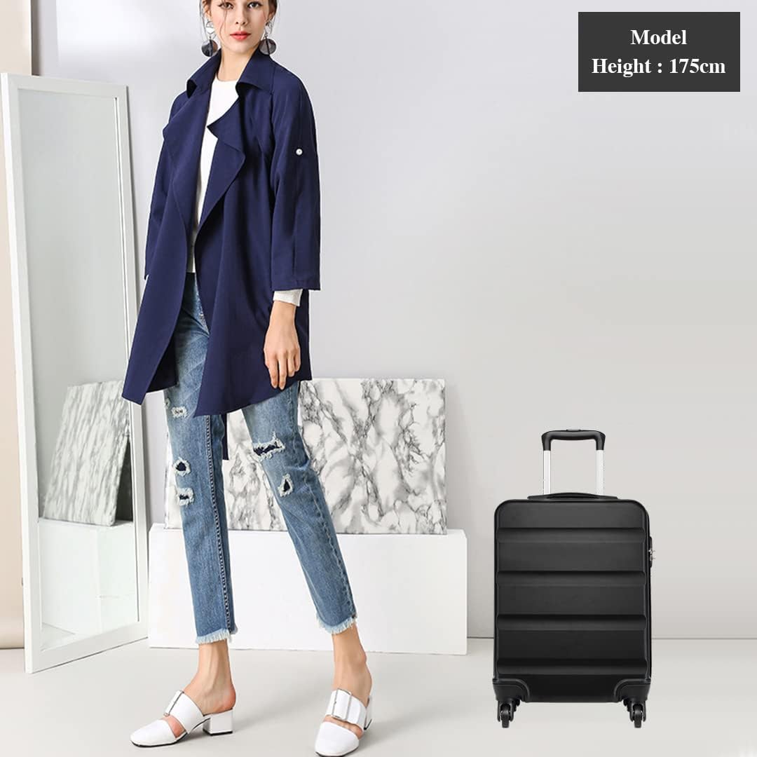 Thumbnail 3 de Kono Cabin 19" ABS Carry-On Suitcase, 33L, Four Spinner Wheels