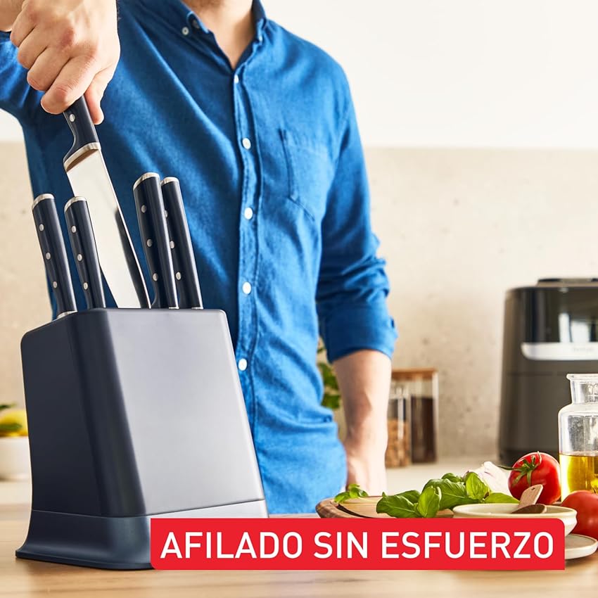 Detalle 2 de Tefal Ever Sharp Pro set 6 piezas con afilador integrado 🔪