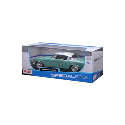 Thumbnail 6 de Maisto 31651G Studebaker Starliner 1/18 — Véhicule miniature précis, vert et gris