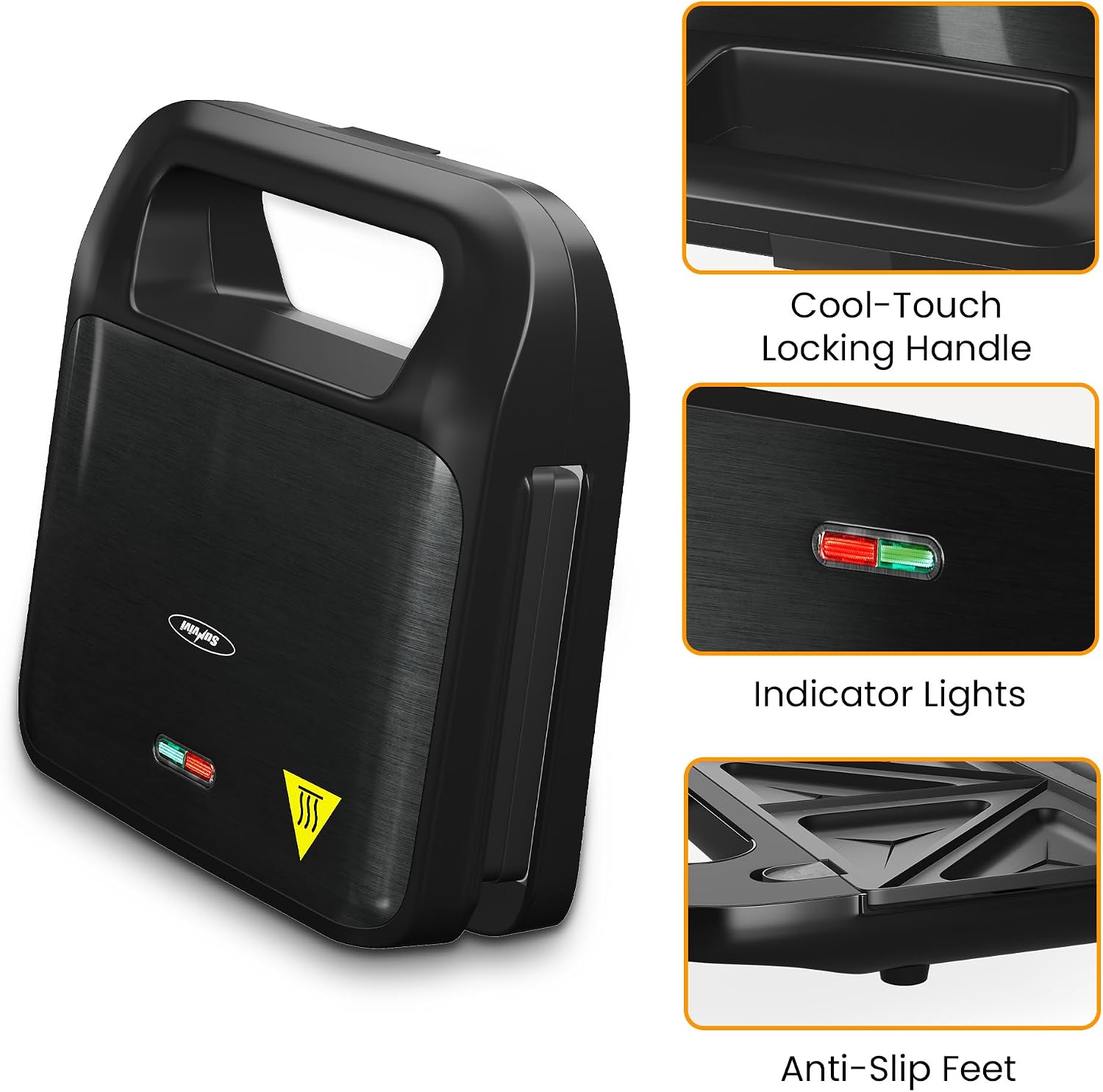 Thumbnail 4 de Electric Sandwich Maker, 750W