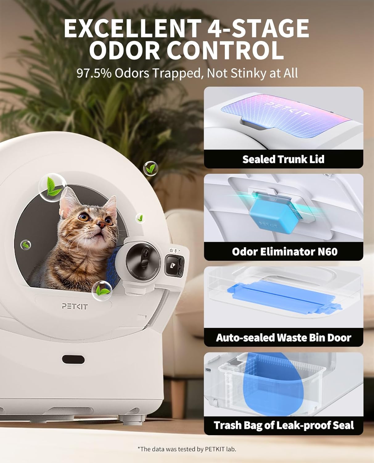 Thumbnail 4 de PETKIT PUROBOT ULTRA self-cleaning cat litter tray with AI camera, facial recognition & health monitoring