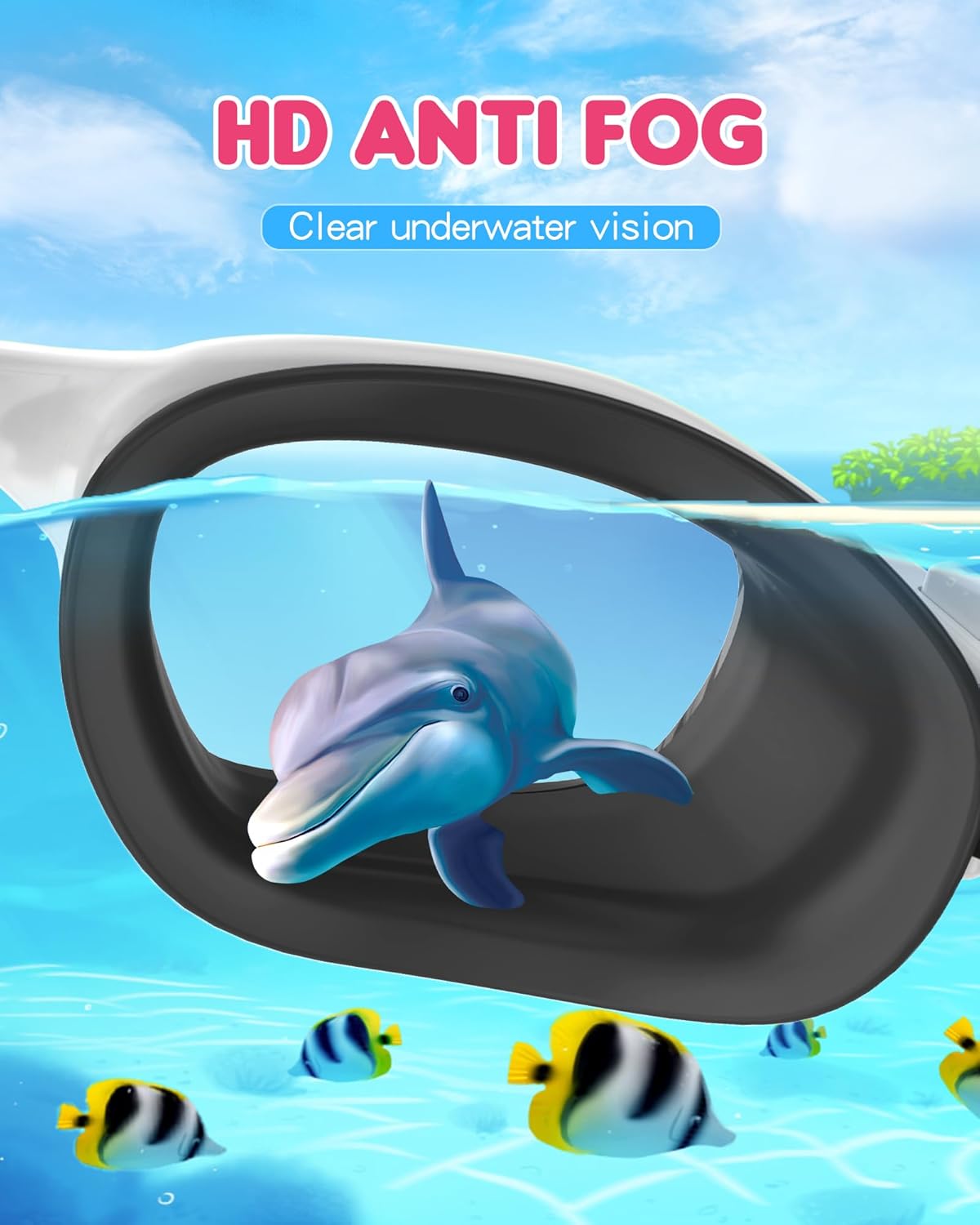 Detalle de Zeligerstar Kids Swimming Goggles: Comfortable, UV‑Protective 180° Vision for 6–14s