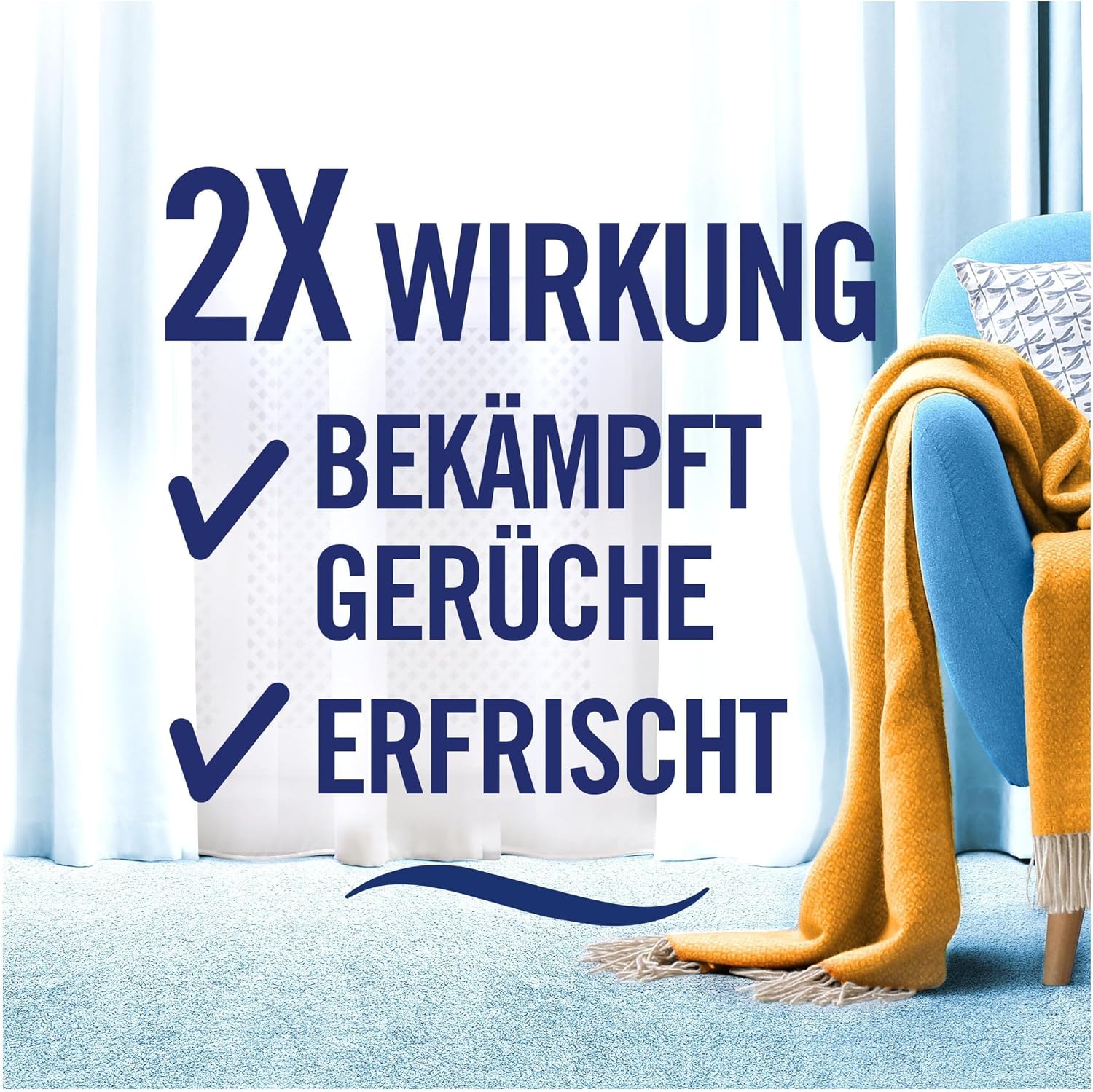 Detalle 2 de Febreze Textilerfrischerspray 8x500 ml Lenor Amethyst Blütentraum mit FrischeLuft-Technologie