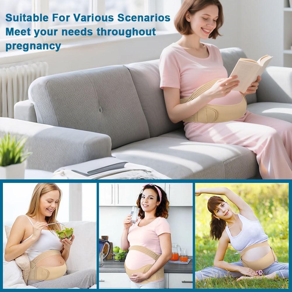Thumbnail 6 de AUYAO Ceinture de Grossesse – Ceinture ventrale respirante XL, soutien abdominal et lombaire