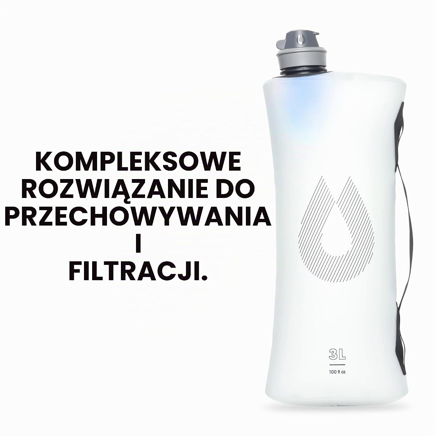 Thumbnail 5 de HydraPak Seeker + 3L – zbiornik na wodę z filtrem 42 mm z TPU