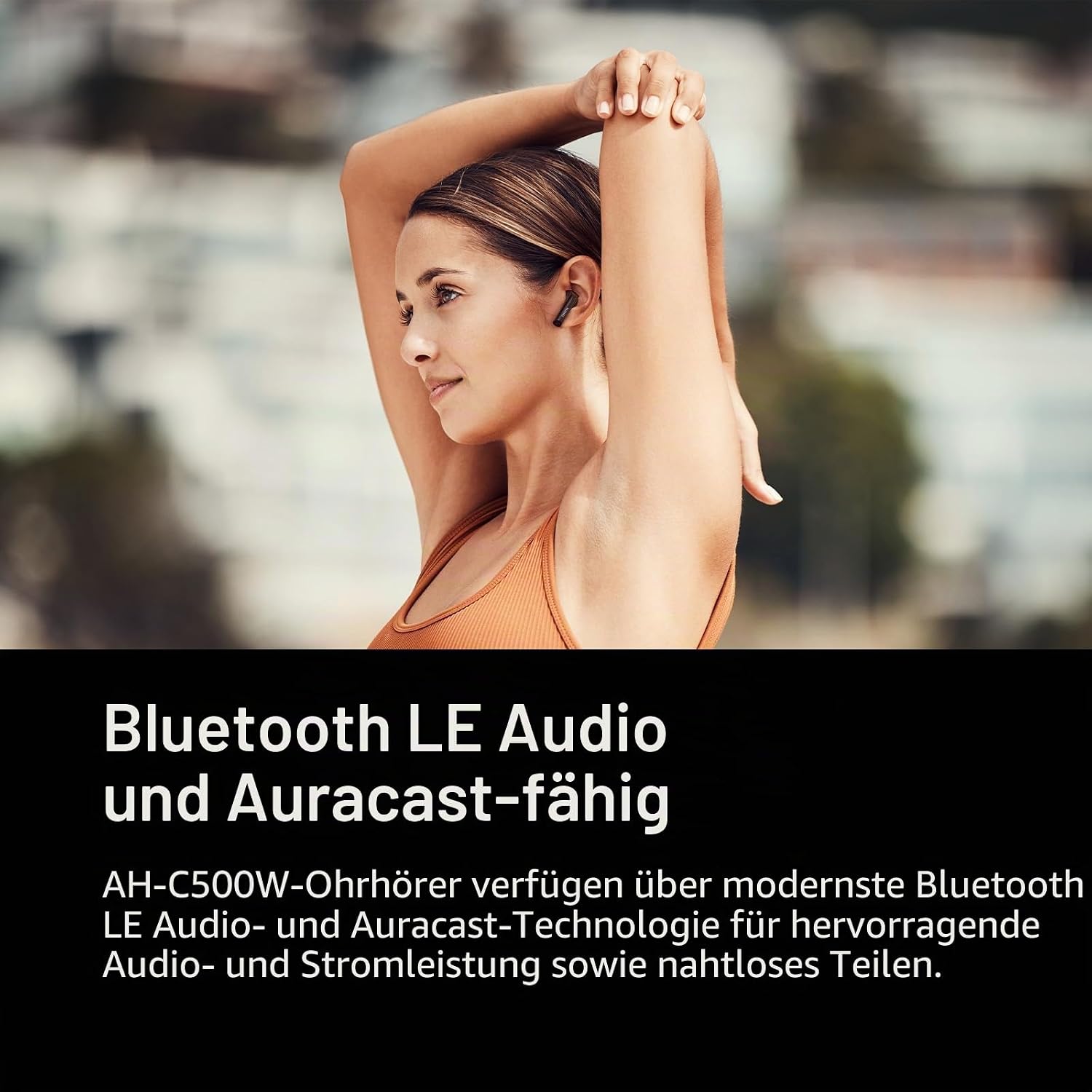 Detalle 2 de Denon AH-C500W True Wireless In-Ear-Kopfhörer (IPX4) mit Multipoint & Mikrofon – weiß