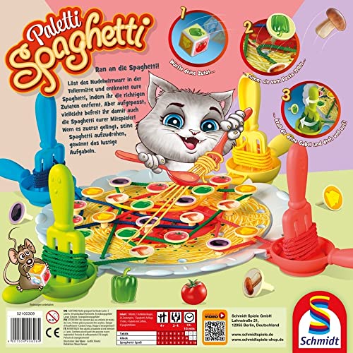 Thumbnail 8 de Schmidt Spiele 40626 Paletti Spaghetti – Aktionsspiel für 2–4 Spieler