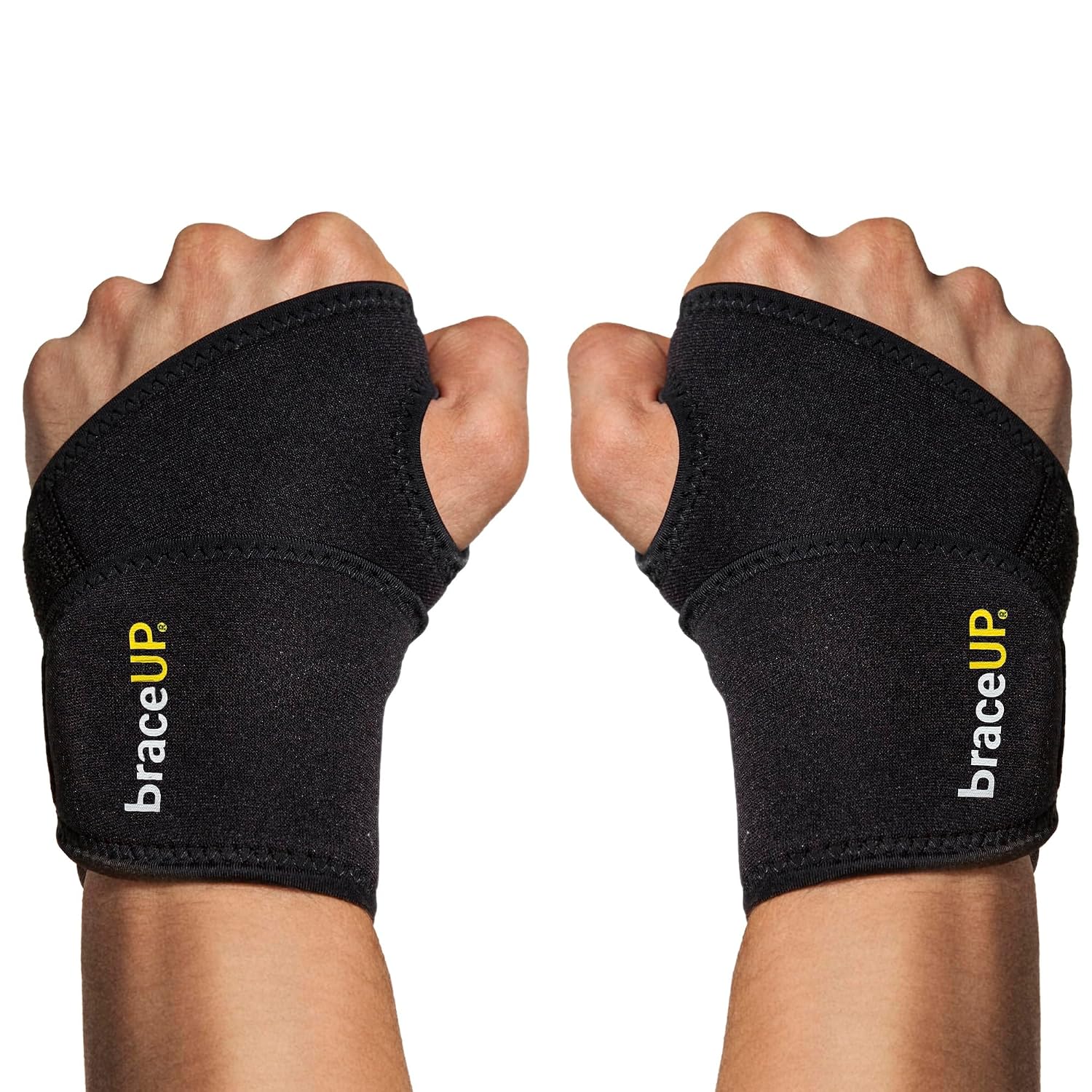 BraceUP Attelle Poignet – Bande de compression, orthèse poignet, soutien ajustable pour sport et rééducation