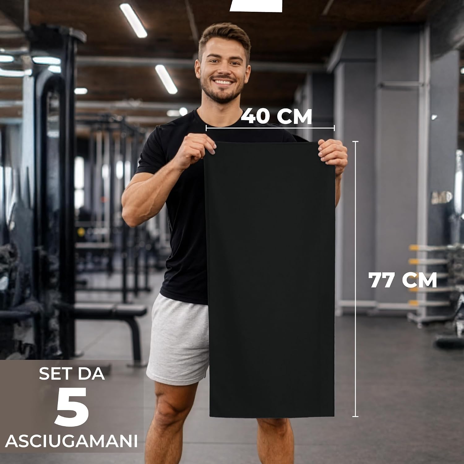 Detalle 2 de Zenacross Asciugamano Microfibra 40x77 cm set 5