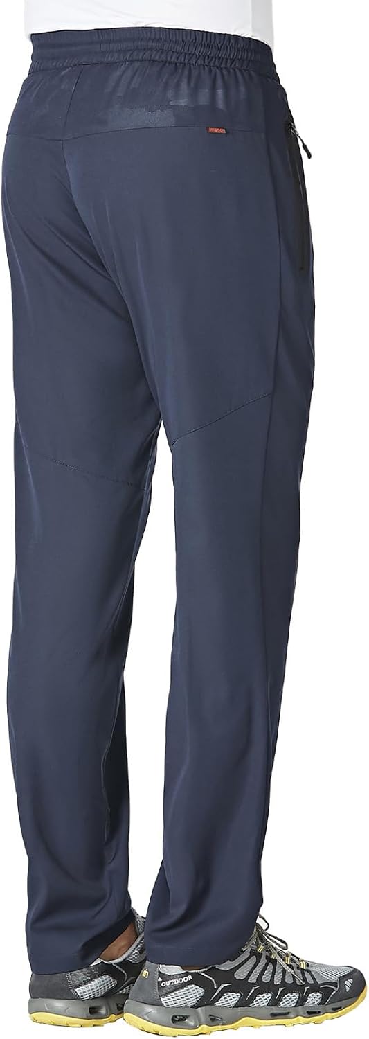 Detalle de Rdruko Men's Casual Pants: Lightweight Quick-Dry for Running, Hiking, and Everyday Wear