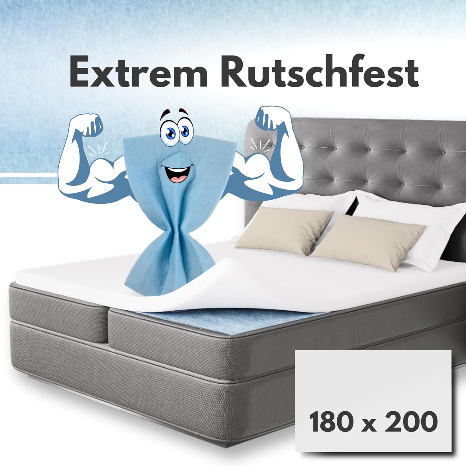 Detalle 2 de Topper Stopper Antirutschmatte 180 x 200