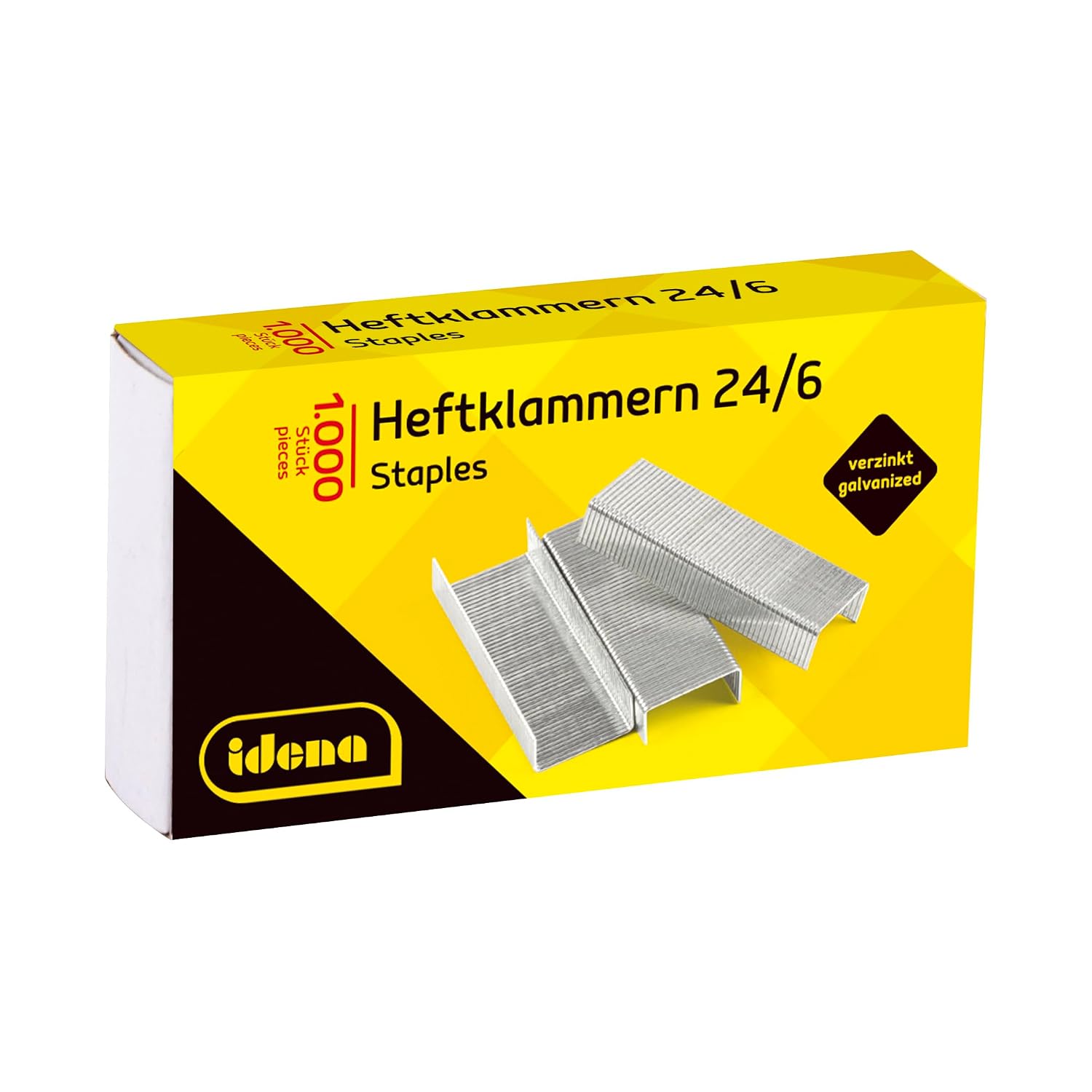Detalle 2 de Idena 12091 nietjes 24/6, verzinkt metaal, 2 x 1.000 stuks